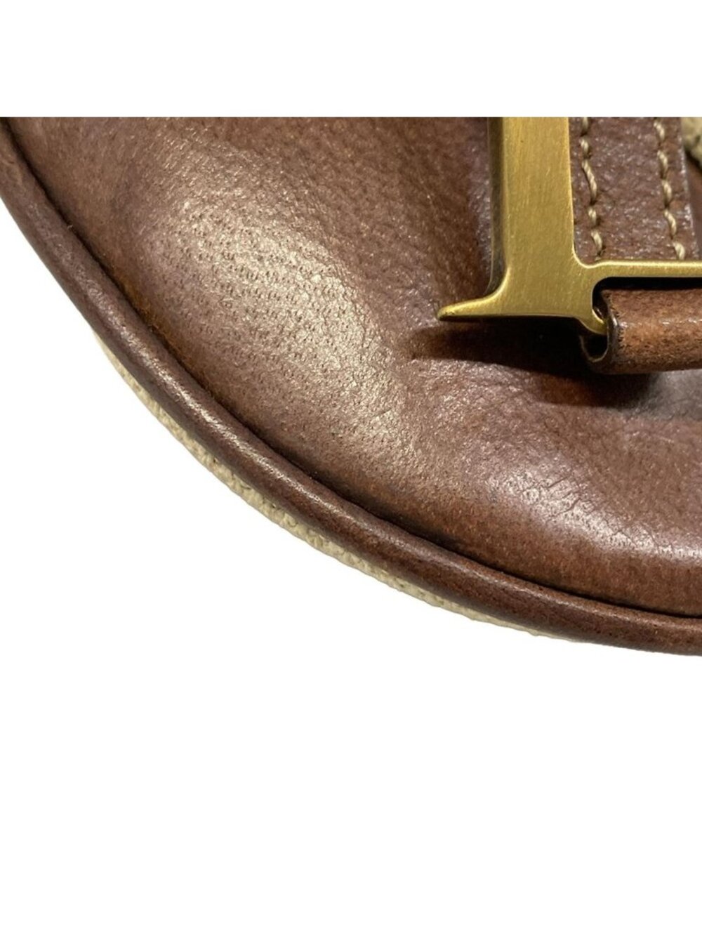 Dior Waist Pouch Saddle Bag Ivory Dark Brown Leather - Picture 6 of 15